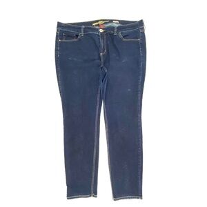 Arizona Super Skinny Girls size 18 Plus Dark Wash Blue Denim jeans